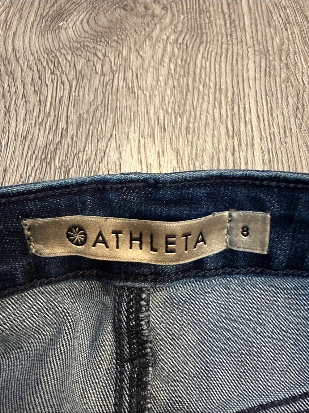 Athleta Jeans Womens Sculptek Skinny Dark Blue Stretch Denim Size 8 RN #54023